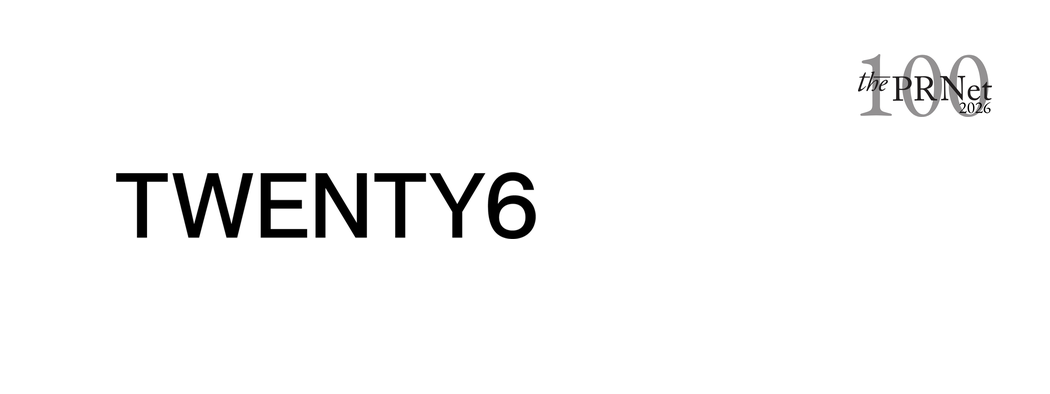 The PR Net 100 2026 TWENTY6 Communications